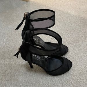 YSL Saint Laurent style Mesh black high heels size 5